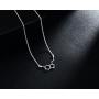 Rosa Vila Happiness Serotonin Molecule Necklace Women, Solid 925 Sterling Silver, Ideal Gift Necklaces For Teacher, Professor, Chemistry Graduates, Science Jewelry Lovers (Sterling Silver)