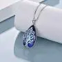 POPLYKE Tree of Life Crystal Pendant Necklace Family Tree Teardrop Crystal Jewelry for Women Mother for Her