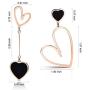 RIMAYZI 14K Gold-Plated Women Earrings, 925 Silver Needle, Dangle Charms, Birthday Gift, Jewelry for Women, Girls, Gift Box