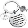 BAUNA Unbiological Sister Gifts Key Chain Best Friend Jewelry for Unbiological Soul Sister BFF You Have Been a Blessing from The Start BAUNA Unbiological Sister Gifts Key Chain Best Friend Jewelry for Unbiological Soul Sister BFF You Have Been a Blessing from The Start
