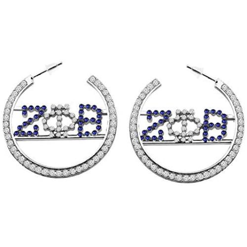 CENWA Rhinestone Drop Earring 1920 Greek Sorority Jewelry Gift