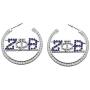 CENWA Rhinestone Drop Earring 1920 Greek Sorority Jewelry Gift