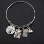 Gzrlyf Accountant Bracelet Calculator Charm Bracelet Accounting Jewelry CPA Graduation Gift