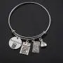 Gzrlyf Accountant Bracelet Calculator Charm Bracelet Accounting Jewelry CPA Graduation Gift