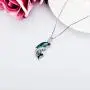 TOUPOP Dolphin Gifts 925 Sterling Silver Dolphin Pendant Necklace with Blue Crystal Dolphin Jewelry Gifts for Mom Women Teen Girls Birthday Mothers Day TOUPOP Dolphin Gifts 925 Sterling Silver Dolphin Pendant Necklace with Blue Crystal Dolphin Jewelry Gifts for Mom Women Teen Girls Birthday Mothers Day