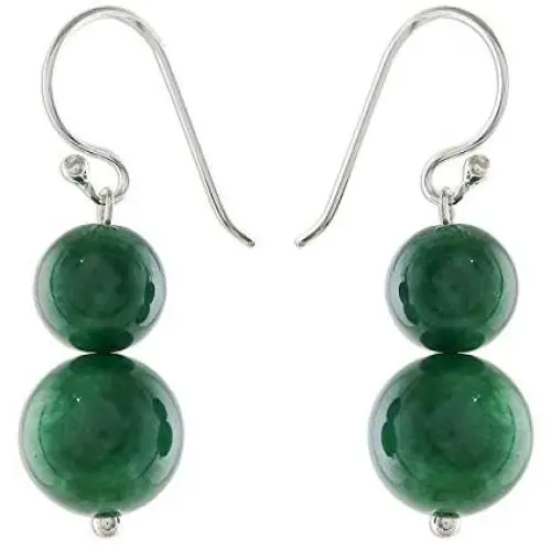 NOVICA Multi-Gem Green Quartz .925 Sterling Silver Beaded Earrings, Jungle Spheres NOVICA Multi-Gem Green Quartz .925 Sterling Silver Beaded Earrings, Jungle Spheres