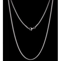 TRUSUPER 2-4 MM Stainless Steel Cable Chain Mens Womens Chain Necklace Jewelry,18-36inch
