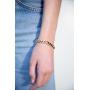 Gold Bracelets for Women, Gold Chain Bracelet, Gold Link Bracelet, Cuban Link Bracelet Gold Charm Bracelet 14k Gold Plated Bracelet Celebrity-Approved Gold Link Bracelet
