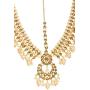 Bindhani Indian Bollywood Style Wedding Gold Plated Maang Tikka Bridal Hair Accessories Matha Patti Traditional Mang Tika Jewellery Damini Bridesmaid Bahubali Head Jewelry for Women