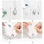 memorial jewelry Butterfly Flower Urn Necklace Unisex Ashes Keepsake Funeral Casket Jewelry