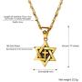PROSTEEL Jewish Magen Star of David Necklace Stainless Steel Pendant & Chain Israel Jewelry for Men Women Gift