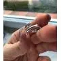 YZZTHQ 2PCS Hugging Band Hug Hands Eternity Couple Rings Sliver Open Adjustable Lover Statement Rings