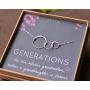EFYTAL Generations Necklace for Grandma Gifts - Sterling Silver Mom Granddaughter Mothers Day Jewelry Birthday Gift