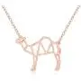 MANZHEN Geometric Origami Camel Pendant Necklace Desert Animal Jewelry