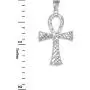925 Sterling Silver Egyptian Ankh Cross Charm Pendant