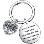 Women Inspirational Jewelry Gift Keychain for Friends Coworkers Sister Women Daily Reminder Jewelry
