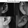 Sterling Silver Stud Earrings for Women Men, 3 Pairs Flower Cubic Zirconia Stud Earrings Set | Small Cartilage CZ Hypoallergenic Tragus Piercing Earrings for Girls Teens 3mm 4mm 5mm