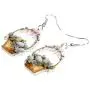 DOWAY Acrylic Easter Basket Eggs Bunny Rabbit Earrings Drop Dangle Jewelry Gifts for Women Girls Funny Party Decoration