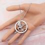PENQI The Hunger Games Jewelry Pin Arrow Necklace Game Bird Pendant Necklace Bronze Film Movie Fans Gift for Women Men