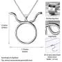Besilver Zodiac Constellation Pendant Necklace Charm Women Men 925 Sterling Silver Horoscope Sign Astorlogy Necklace Celestial Symbols Jewelry Birthday Gifts for Wife Girlfriend Gift Besilver Zodiac Constellation Pendant Necklace Charm Women Men 925 Sterling Silver Horoscope Sign Astorlogy Necklace Celestial Symbols Jewelry Birthday Gifts for Wife Girlfriend Gift