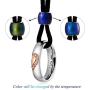 Aienid Couple Necklace Pendant,King Queen Tungsten Steel Pendant Necklace for Wedding
