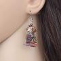 WEVENI Acrylic Cartoon Cute Labrador Dog Earrings Dangle Drop Fashion Jewelry For Women Girls Charm Gift