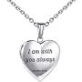 Locket Necklace That Holds Pictures Christian Bible Verse Lockets Prayer Faith Religious Gifts for Girls Photo Locket
