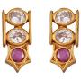 TARINIKA Manju Nakshatra CZ Gold-Plated Indian Jewelry Set with Long Necklace and Earrings