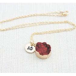 Sorority Shop Alpha Phi Sisterhood Druzy Necklace