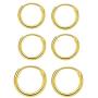 Small Silver Hoop Earrings for Cartilage - 3 Pairs 8mm Mini Hoop Earrings Endless Small Hoop Earrings Set for Tragus Nose Lip Rings Hypoallergenic 925 Sterling Silver Hoop Earrings for Women Men Gifts