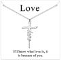 JSJOY Cross Necklace for Women Religious Gifts Cross Necklace Chain Faith Cross Pendant Necklace for Teen Girls