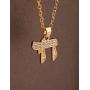 Dawapara Hebrew Letter Chai Pendant Good Luck Symbol Jewish Jewelry for Men Women