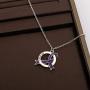 Lupus Disease Purple Ribbon Clip-on Charm/Necklace Lupus Awareness Gift Purple Awareness Lupus Survivor Jewelry