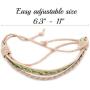 Pettsie Matching Friendship Bracelets, 2 Pack Set, Easy Adjustable, 100% Cotton