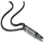 Reve Bible Verse Proverbs 4:23 Stainless Steel Cross Bullet Pendant Necklace for Men, 20-24 Inches Chain Reve Bible Verse Proverbs 4:23 Stainless Steel Cross Bullet Pendant Necklace for Men, 20-24 Inches Chain