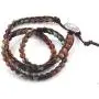 Handmade Bohemian Natural Stones Bracelet - Leather Bracelet with Chakra and Beads Wrapped for Women and Girls Handmade Bohemian Natural Stones Bracelet - Leather Bracelet with Chakra and Beads Wrapped for Women and Girls