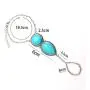 Olbye Turquoise Bracelet Silver Ring Bracelet Personalize Hand Chain Everyday Bracelet Jewelry for Women and Teen Girls