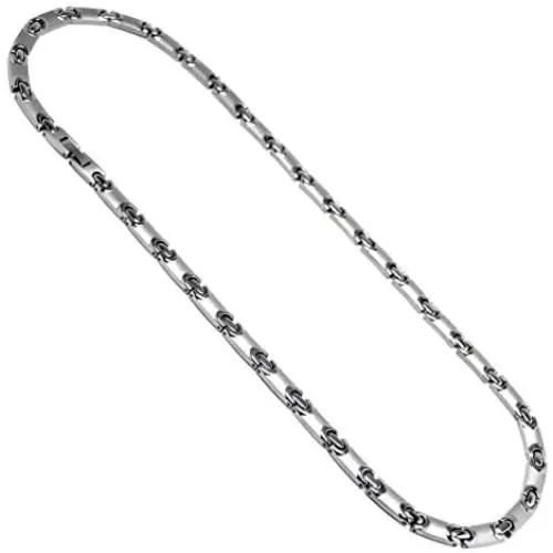 Accents Kingdom Mens Titanium Magnetic Power Flat Link Golf Necklace Accents Kingdom Mens Titanium Magnetic Power Flat Link Golf Necklace