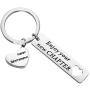BAUNA Retirement Keychain Enjoy Your New Chapter Retirement Key Ring for Coworker Leaving Retired Gifts