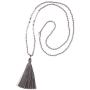 KELITCH New Women Tassel Pearl Necklace Crystal Beads Necklace Bib Shining Y-Shape Necklace 2020