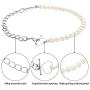 PANTIDE 2 Packs Y2K Pearl Heart Clasp Necklace Choker Silver Dainty Chain Link Necklace with Pearls 90s Antique Love OT Toggle Clasp Necklace Vintage Fashion Jewelry Accessories Gifts for Women Egirl