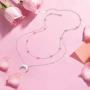 Layered Choker Necklace S925 Sterling Silver Star Full Moon Pendant Disc Jewelry Adjustable Lariat Necklaces for Women Girls Birthday Gifts