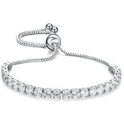 ASHMITA Fashion Adjustable Chain Bracelet for Women,Cubic Zirconia Rose Gold Gift Bracelet of Luxury Shining Jewelry