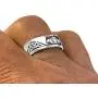 US Jewels and Gems Mens 0.925 Sterling Silver Modern Irish Celtic Claddagh & Knot Ring Band US Jewels and Gems Mens 0.925 Sterling Silver Modern Irish Celtic Claddagh & Knot Ring Band