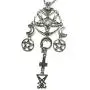 Dark Arts Pendant Necklace Black Magic Symbols Baphomet Lucifer Serpent Pentagram Devil Sigil Talisman Amulet Wiccan Witch