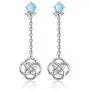 Moonstone Celtic Knot Earrings for Women Dangle Round Drop Wire Fashion Sterling Silver Jewelry Moonstone Celtic Knot Earrings for Women Dangle Round Drop Wire Fashion Sterling Silver Jewelry