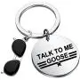 CENWA Funny Pilot Gift Flight Crew Gift Talk to Me Goose Keychain Top Gun Maverick and Goose Movie Fans Gift CENWA Funny Pilot Gift Flight Crew Gift Talk to Me Goose Keychain Top Gun Maverick and Goose Movie Fans Gift