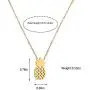 Zealmer Women 16K Gold Plated Pineapple Pendant Necklace Zealmer Women 16K Gold Plated Pineapple Pendant Necklace