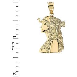 Textured Ancient Egyptian Queen Cleopatra Pendant