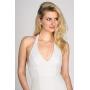 Mariell Gold CZ & Ivory Pearl Wedding Necklace and Earrings Jewelry Set for Bridesmaids & Brides